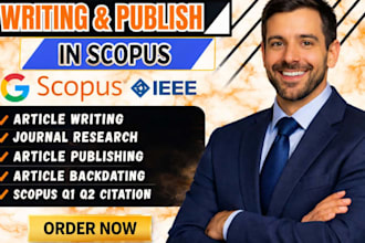 write and publish article in google scholar, scopus q1 to q4 peer review journal