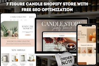 build candle shopify store soy candle store scented candle aromatherapy website