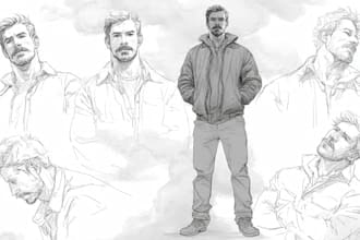 sketch any character in any way