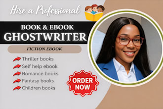 be your fiction ghostwriter, kindle book writer romance book ghostwriter ebook