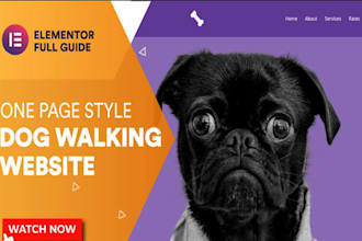create a dog walking website pet sitting website pet grooming website