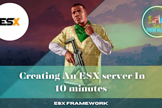 create your fivem server with custom scripts and features, qb, esx, nopixel