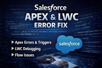 fix salesforce apex and lightning web component errors