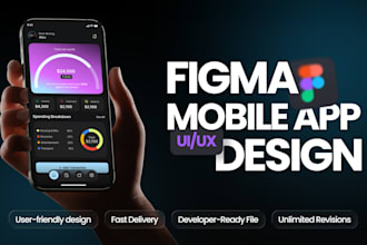 design ios android mobile app uiux design in figma