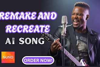 make, remake or recreate your suno ai song into quality human personalized voice
