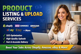 add shopify ebay etsy product listing woocommerce product upload amazon listing