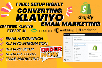 set up klaviyo email flows shopify klaviyo integration email automation