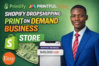 setup etsy shopify print on demand store etsy printify printful print on demand