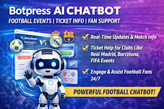 develop botpress football chatbot for clubs, fan interaction, community support