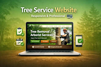 do arborist website, tree removal, tree service, landscaping website design lawn