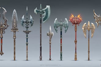 design your fantasy and dnd weapons