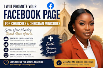 promote your facebook page for churches and christian ministries