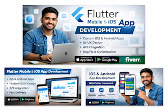 develop professional flutter ios and andriod mobile app