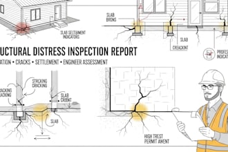 do structural distress inspection condition assessment report foundation cracks