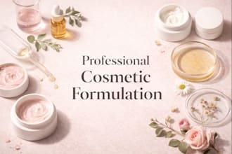 provide professional cosmetic formulation services for skincare personal care