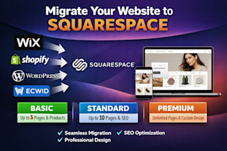 migrate copy clone wix ecwid shopify wordpress wix to squarespace website design