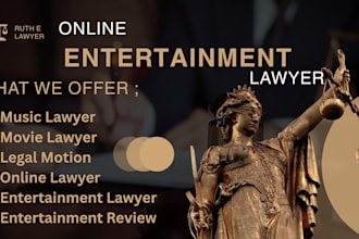 handle entertainment law contracts for music, film, and media