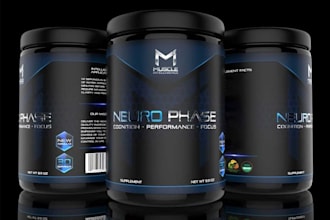 design vial label and packaging design for skincare, pharma and supplements