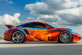design branding car wrap, vehicle wrap, truck wrap