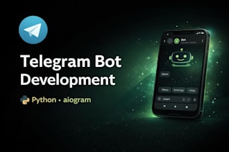create a telegram bot using python aiogram for your needs