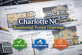 prepare residential permit drawings for charlotte north carolina homes