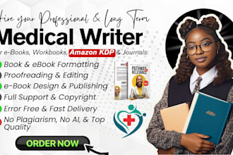 write medical PDF ebook, pharmacy, nursing playbook, amazon KDP, ebook writer
