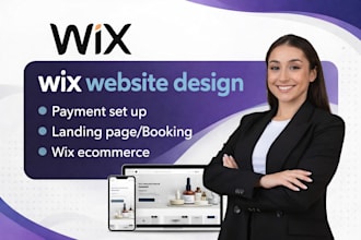 design wix website, wix booking, ecommerce website
