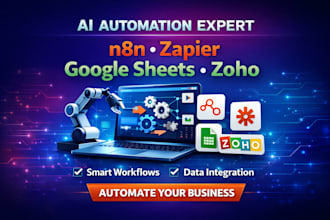 build ai automation using zapier google sheets zoho crm ai agent spreadsheets