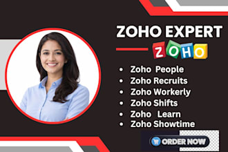 setup zoho people zoho recruit zoho workerly zoho shifts zoho learn zoho showtim