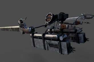 create a realistic game ready 3d model and asset ready to use
