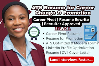 write an ats resume for career change, promotion or pivot