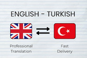 translate english to turkish and turkish to english
