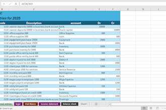 create accounting system in excel
