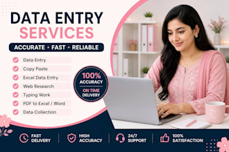 data entry copy paste web research