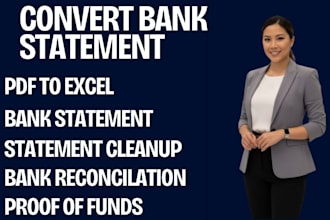 convert bank statement PDF to CSV for quickbooks and xero import