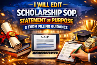 expert review an edit for scholarship sop and application forms