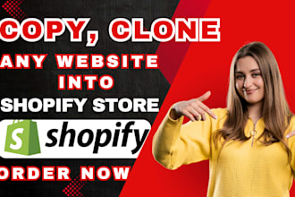 clone copy revamp redesign duplicate design any website into shopify store