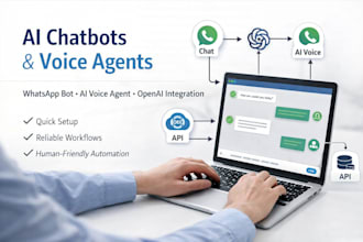 create ai chatbot whatsapp bot and ai voice agent with open ai integration