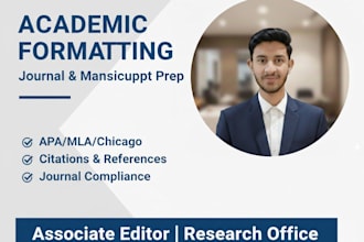 format and edit your research paper for journal publication