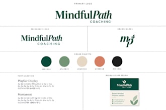 design coach logo, brand identity, brand guideline and brand kit