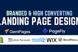 do high converting shopify landing page design, pagefly landing page