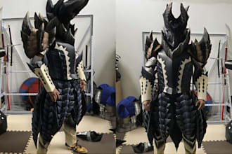 do 3d cosplay armor 3d mask model cosplay props cosplay creation 3d helmet