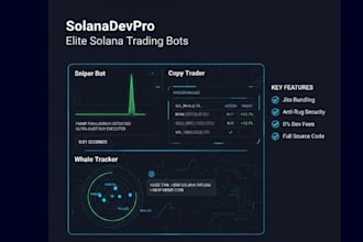 build a custom solana sniper bot telegram copy trading bot and whale tracker