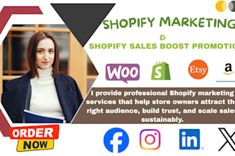 do shopify marketing, ecommerce marketing, shopify promotion to boost sales