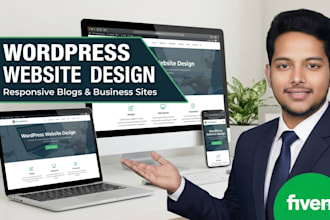 design a responsive wordpress website or develop a blog with elementor