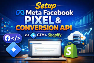 setup meta facebook pixel and conversion API via GTM for shopify