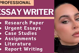write report, research and summary, case study, paper