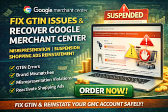 fix gtin gmc google merchant centre misrepresentation suspension shopping ads