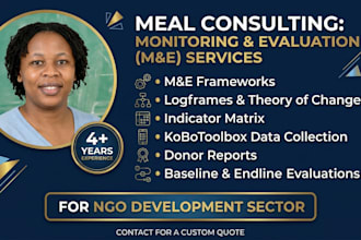 design meal frameworks for ngos and donor funded projects