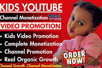 organic kids youtube video promotion kids learning channel monetization SEO